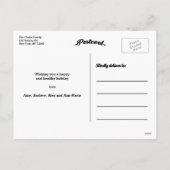 Bénédictions de vacances | Carte postale de vacanc (Dos)