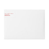 Bénédictions de vacances | Étiquette de adresse ph (Devant)