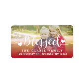 Bénédictions de vacances | Étiquette de adresse ph (Devant)