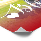 Bénédictions de vacances | Poster photo de vacance (Coin)