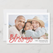 Bénédictions modernes | Carte photo de vacances (Devant)