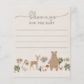Bénédictions pour le bébé - Cartes Baby showers (Devant)