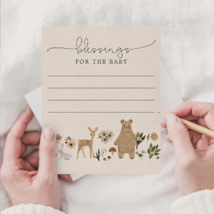 Bénédictions pour le bébé - Cartes Baby showers