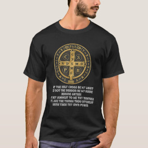 Benedictus Medal Traditioneel Latijns-katholiek T-shirt