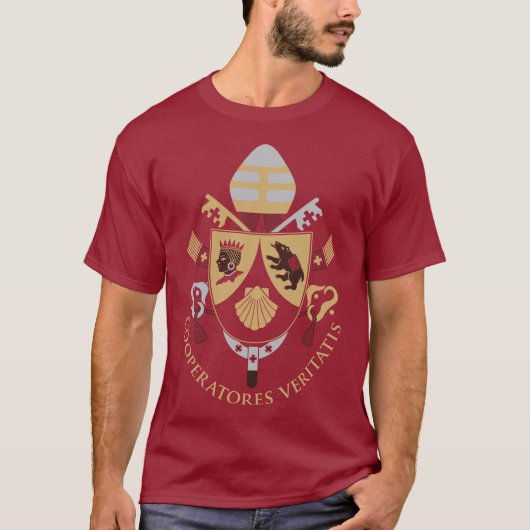 Benedictus XVI wapenschild T-shirt (Voorkant)