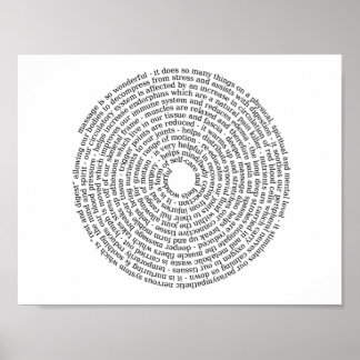 Benefits of Massage poster