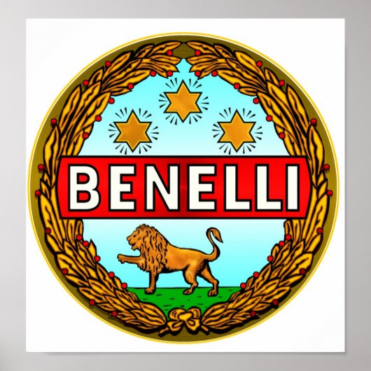 Benelli Motorfietsen logo Poster (Voorkant)