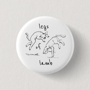 Benen van lamsvlees ronde button 3,2 cm