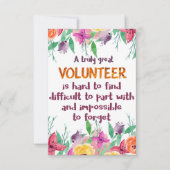 Bénévole Merci Bénévole cadeau d'appréciation (Devant)