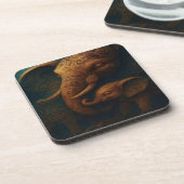 Benevolent Elephants Beverage Coaster Bier Onderzetter (Linkerzijde)