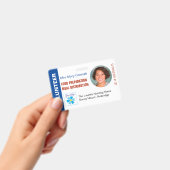 Bénévoles Badge Nom, Titre de poste & Logo Photo (Manuel / portable)