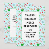 Bénévoles Cartes de fin de année d'appréciation (Devant / Derrière)