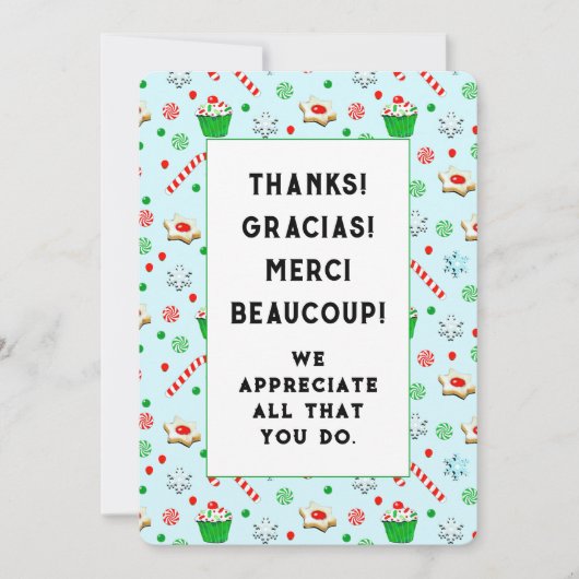 Bénévoles Cartes de fin de année d'appréciation (Devant)