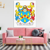 Benfield Family Crest Canvas Afdruk (Insitu (Woonkamer))