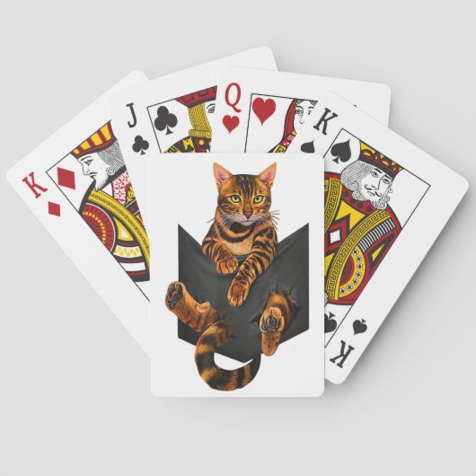 Bengaal Cat, Bengal Lover Pokerkaarten (Achterkant)
