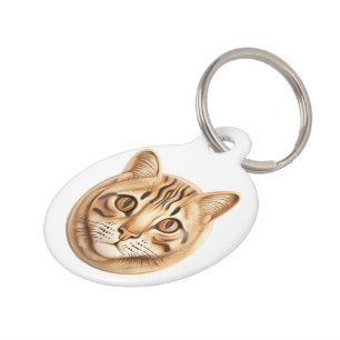 Bengaal Kat 3D Geïnspireerd Huisdierpenning