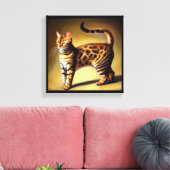 Bengaal Kat  Canvas Afdruk (Insitu (Woonkamer))