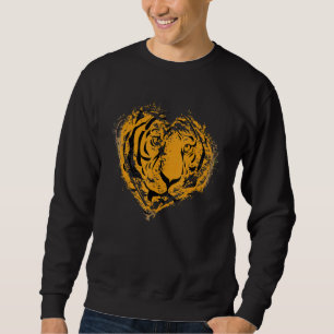 Bengaal tijger, in het wild levende kat, bij manne trui