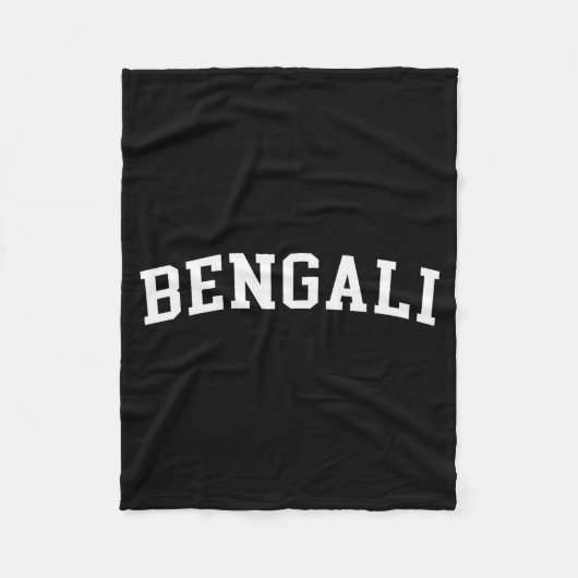 Bengaals fleece deken (Voorkant)