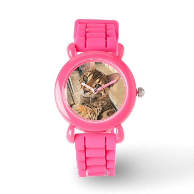 Bengaals kattenhorloge horloge (Voorkant)
