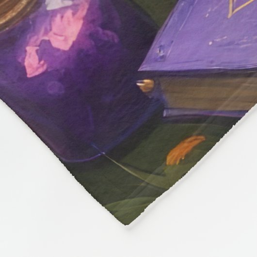 Bengaalse kat grillig Halloween schilderij Fleece Deken (Hoek)