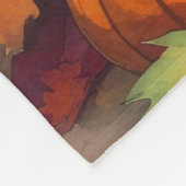 Bengaalse kat in de herfst verlaat de Thanksgiving Fleece Deken (Hoek)