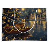 Bengaalse kat kerstvakantie reis groot cadeauzakje (Voorkant)