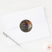 Bengaalse kat ronde retour adreslabels sticker (Envelop)