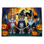 Bengaalse katten pompoen Halloween grappig Groot Cadeauzakje (Voorkant)