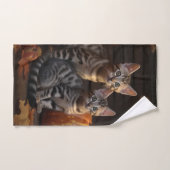 Bengaalse Kitten Herfst Delight Pompoen Bad Handdoek (Handdoek)