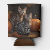 Bengaalse Kitten Herfst Delight Pompoen Blikjeskoeler (Voorkant)