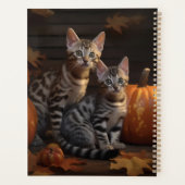 Bengaalse Kitten Herfst Delight Pompoen Planner (Achterkant)
