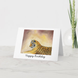 Bengaalse Tiger Verjaardag Kaart
