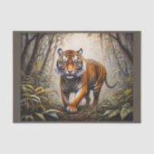 Bengaalse tijger in het oerwoud tissuepapier (Voorkant)
