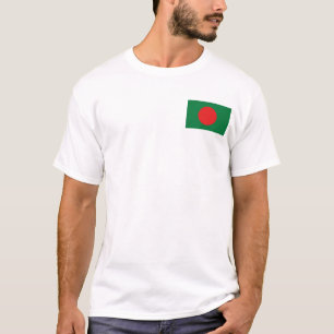 Bengaalse vlag en landkaart t-shirt