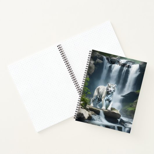 Bengaalse witte tijger in Natuur Notitieboek (Binnen)