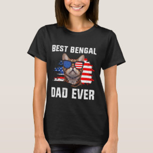 Bengal Cat BEST BENGAL CAT DAD EVER Funny Bengal D T-shirt
