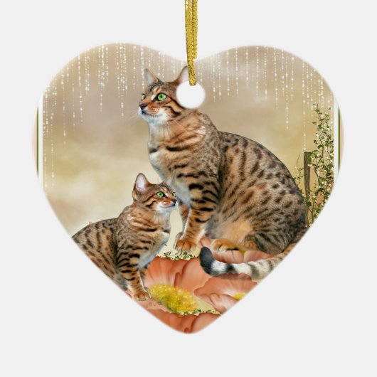Bengal Cat Gifts Keramisch Ornament (Voorkant)