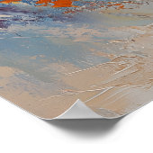 Bengal Cat Leaping Through Fire and Ice Poster (Hoek)