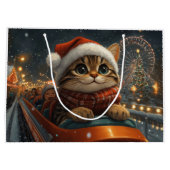 Bengal Cat Roller Onderzetter Kerst Groot Cadeauzakje (Achterkant)