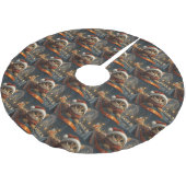 Bengal Cat Roller Onderzetter Kerst Kerstboom Rok (Gekanteld)