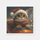 Bengal Cat Roller Onderzetter Kerst Servet (Voorkant)