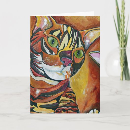 Bengal Cat Wenskaart Kaart (Voorkant)