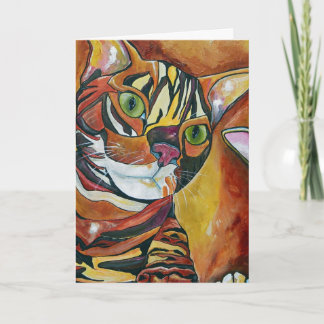 Bengal Cat Wenskaart Kaart