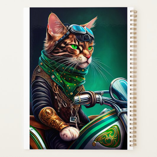 Bengal Chat conduire vélo St. Patrick's Day (Dos)