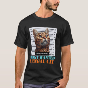 Bengal Kat Grappige MEEST GEWILDE BENGAL KAT Eigen T-shirt