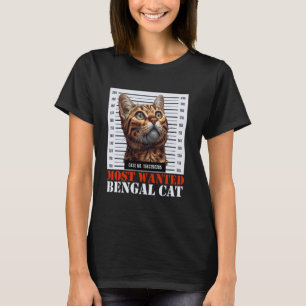 Bengal Kat Grappige MEEST GEWILDE BENGAL KAT Eigen T-shirt