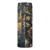 Bengal Kat Kerstmis Feestelijke Reis Thermosbeker (Achterkant)