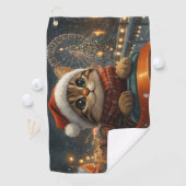 Bengal Kat Roller Coaster Kerstmis Golfhanddoek (Insitu)