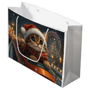 Bengal Kat Roller Coaster Kerstmis Groot Cadeauzakje